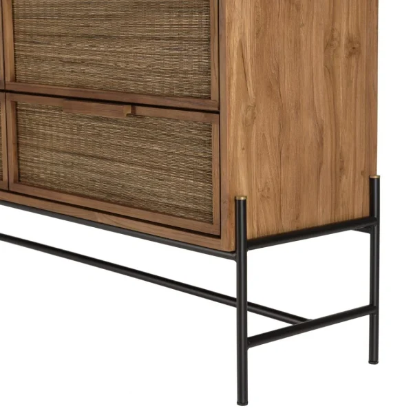 MACABANE Commode 6 Tiroirs En Bois De Teck Recyclé à prix d'occasion 8