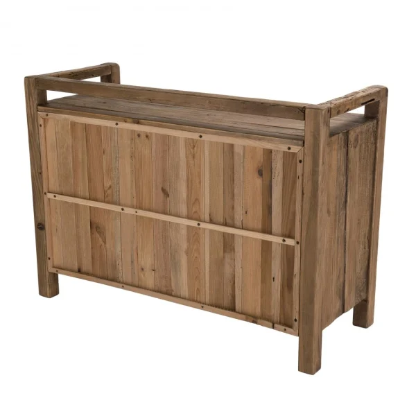 MACABANE Commode ANDRIAN 2 Tiroirs Bois Pin Recyclé à prix promos 10