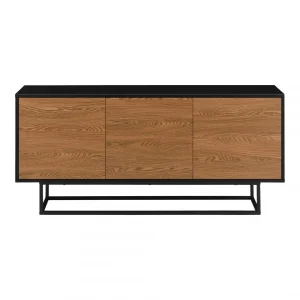 Commode Boxholm 55 X 120 X 30 Cm Noir Effet Bois Foncé [en.casa] site pas cher 15