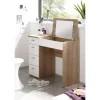prix abordable Pegane Commode Coiffeuse En MDF Coloris Chêne Sonoma , Blanc- Longueur 90 X… 14