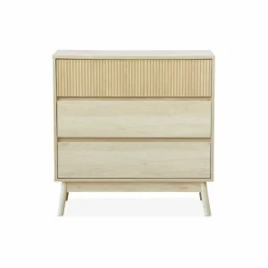 boutique paris Commode De Rangement Décor Bois, 3 Tiroirs L Alice’s Garden 13