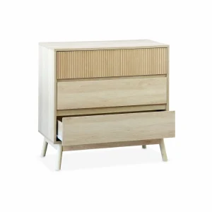 boutique paris Commode De Rangement Décor Bois, 3 Tiroirs L Alice’s Garden 15