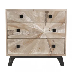 site pas cher MACABANE Commode MANDY Scandi 4 Tiroirs 45