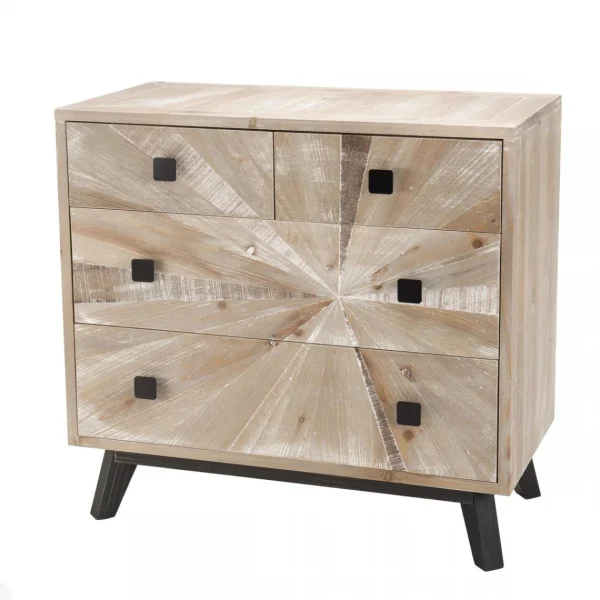 site pas cher MACABANE Commode MANDY Scandi 4 Tiroirs 20