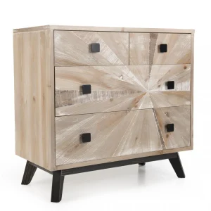site pas cher MACABANE Commode MANDY Scandi 4 Tiroirs 33