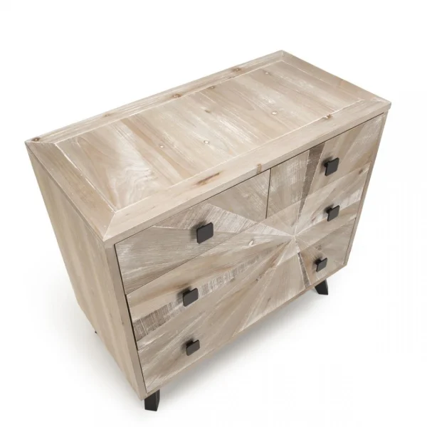 site pas cher MACABANE Commode MANDY Scandi 4 Tiroirs 15