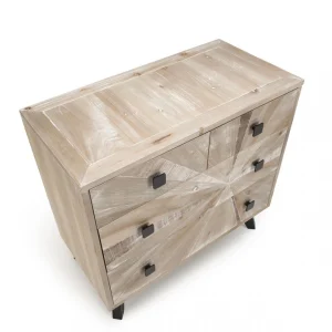 site pas cher MACABANE Commode MANDY Scandi 4 Tiroirs 69