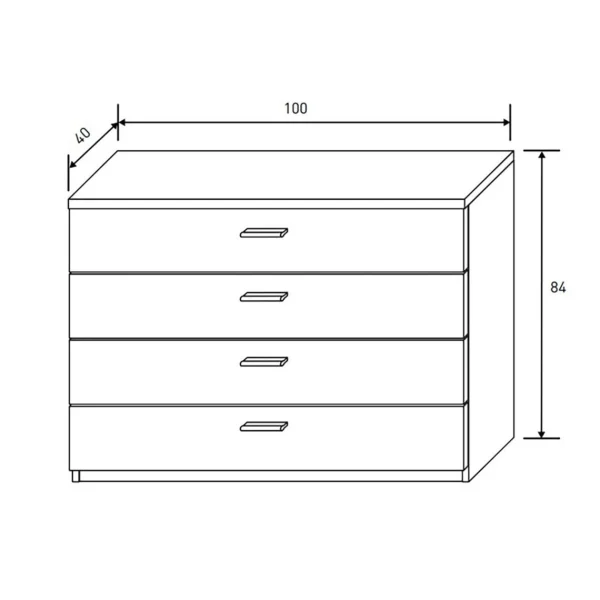 dernières Pegane Commode, Meuble De Rangement Coloris Chêne Cambrian, Graphite – Longu… 3