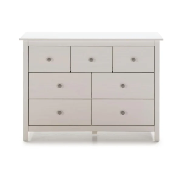 Pegane Commode, Meuble De Rangement En Pin Coloris Blanc – Longueur 110 X Pro… a Prix Discount 1