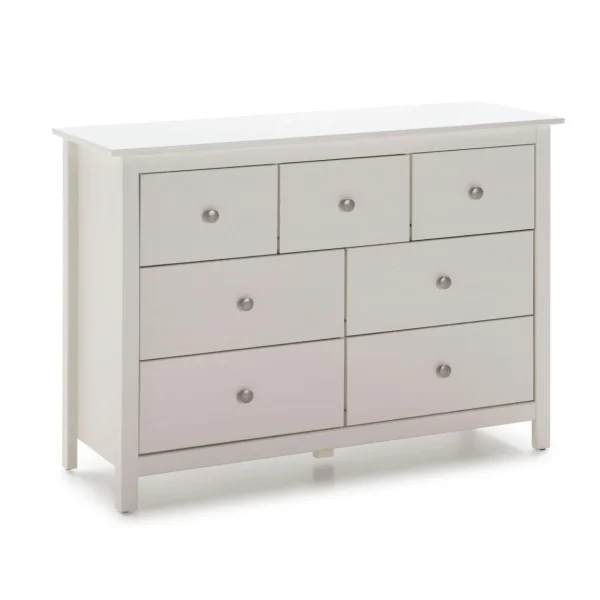 Pegane Commode, Meuble De Rangement En Pin Coloris Blanc – Longueur 110 X Pro… a Prix Discount 4