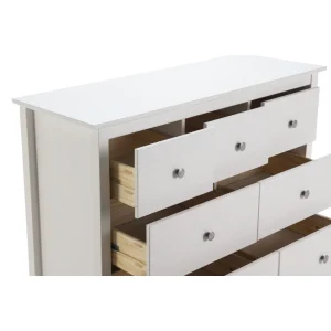Pegane Commode, Meuble De Rangement En Pin Coloris Blanc – Longueur 110 X Pro… a Prix Discount 13