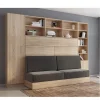Inside 75 Composition Lit Escamotable VERTIGO SOFA Chêne Canapé Gris L : 311 C… De super promotions disponibles 19