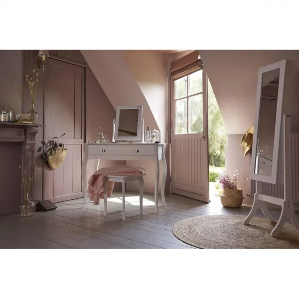 à prix d'occasion Zandiara Console 1 Tiroir BARROCO Blanc 3