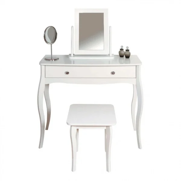 à prix d'occasion Zandiara Console 1 Tiroir BARROCO Blanc 5