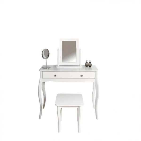 à prix d'occasion Zandiara Console 1 Tiroir BARROCO Blanc 6