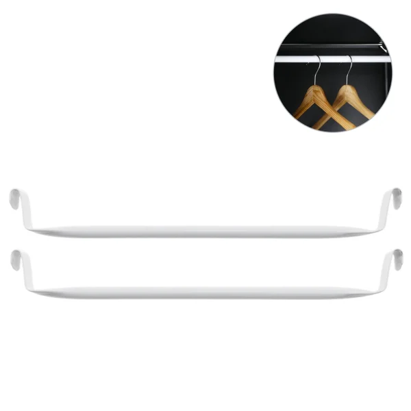 Primematik Barre De Suspension 35cm Blanc Pour Armoire Penderie Cabinet Etagère … belle 3
