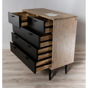 Les achats en ligne MACABANE Commode 5 Tiroirs Esprit Atelier 7