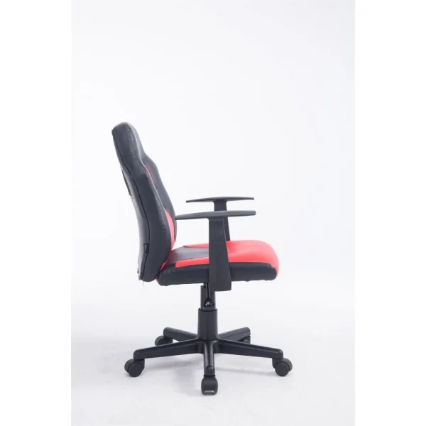 Decoshop26 Fauteuil Chaise De Bureau Pour Enfant En Similicuir Rouge Hauteur Rég… authentiques 3