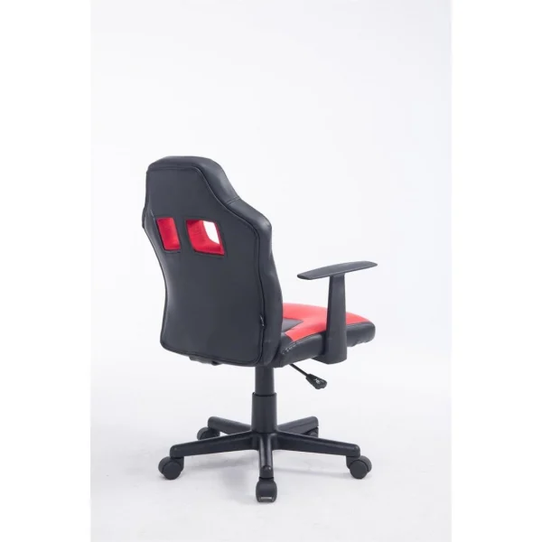 Decoshop26 Fauteuil Chaise De Bureau Pour Enfant En Similicuir Rouge Hauteur Rég… authentiques 4