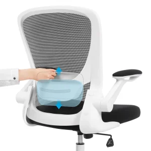 HELLOSHOP26 Fauteuil De Bureau Avec Accoudoir Rabattable Chaise De Bureau En Toile… soldes magasin 10
