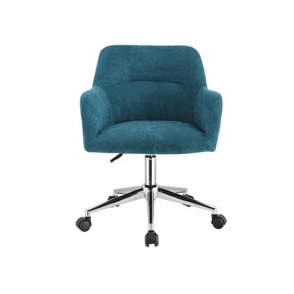 mode tendance Vente-unique Chaise De Bureau – Tissu – Bleu – Hauteur Réglable – HEKA 5