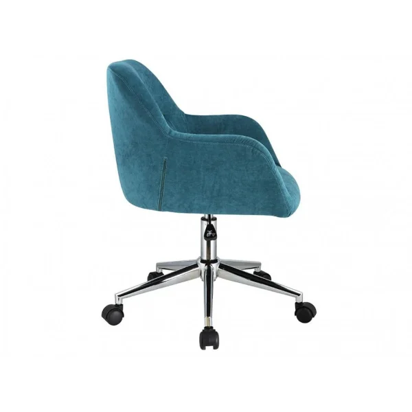 mode tendance Vente-unique Chaise De Bureau – Tissu – Bleu – Hauteur Réglable – HEKA 6