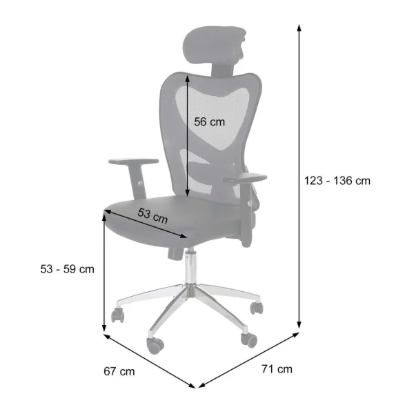 Mendler Fauteuil De Bureau Professionnel Atlanta, Fauteuil Pivotant De Directi… Livraison rapide 6