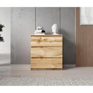 acheter en ligne Furnix Commode / Meuble De Rangement ARENAL Avec 3 Tiroirs 70 X 37 X 7… 9