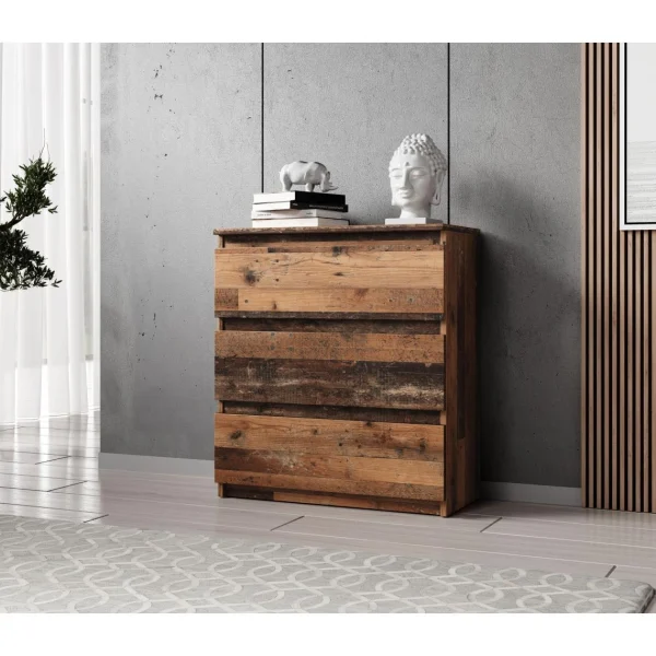 site pas cher Furnix Commode / Meuble De Rangement ARENAL Avec 3 Tiroirs 70 X 37 X 7… 1