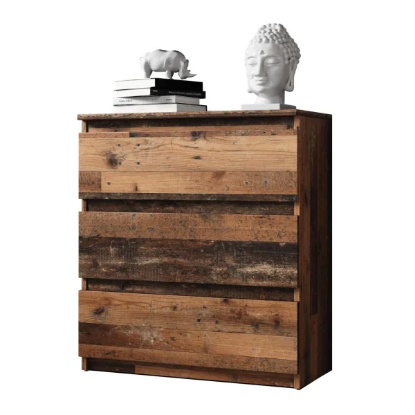 site pas cher Furnix Commode / Meuble De Rangement ARENAL Avec 3 Tiroirs 70 X 37 X 7… 3