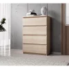 Furnix Commode / Meuble De Rangement ARENAL Avec 4 Tiroirs 70 X 37 X 9… De super promotions disponibles 19