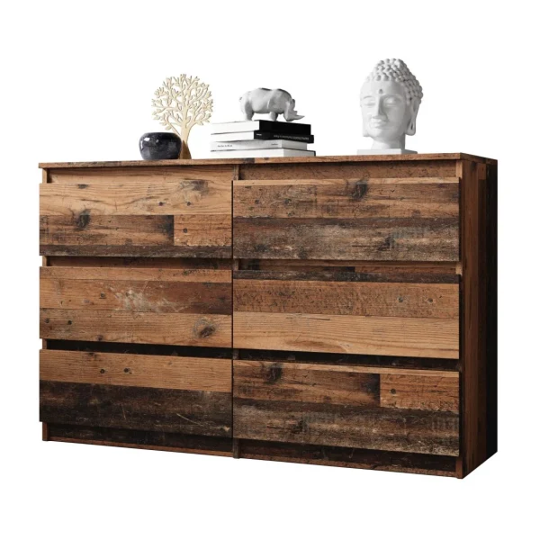 Acheter Furnix Commode / Meuble De Rangement ARENAL Avec 6 Tiroirs 119 X 37 X … 3