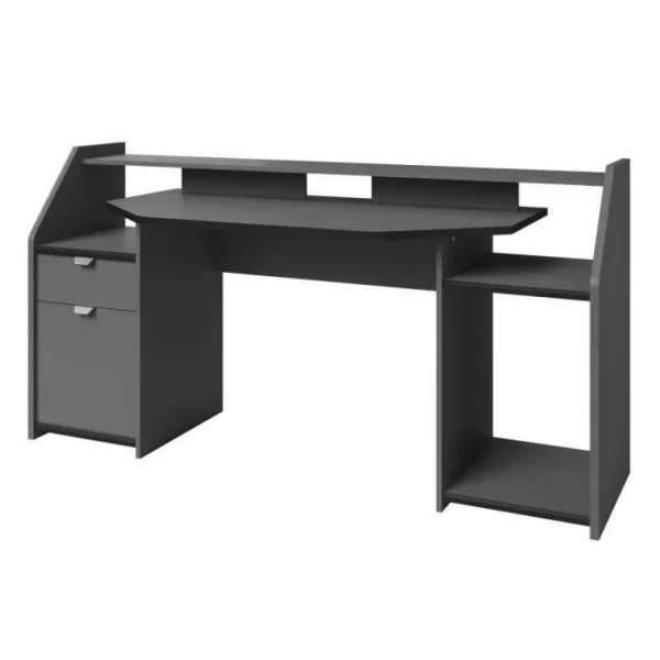 BUT Bureau Gamer LED DARKUSS Gris Noir Retour Gratuit 4