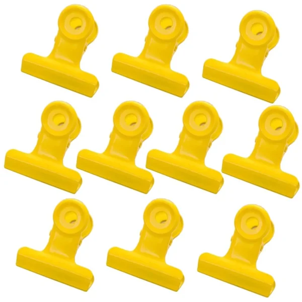 Marque Generique 10pcs Clips De Charnière En Métal Pince à Papier Bulldog Pince / Cl… Nouvelle Collection 1