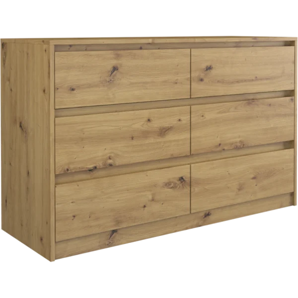 mode pas cher Hucoco IRIS 120 | Commode Moderne Salon Chambre Bureau | 120x75x40 Cm | 6 Tir… 1