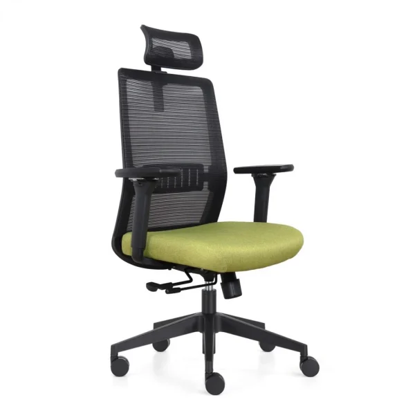 Boutique IVOL Chaise De Bureau Napoli Deluxe 4D – NEN-EN 1335 – Vert Citron 1