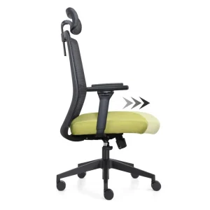 Boutique IVOL Chaise De Bureau Napoli Deluxe 4D – NEN-EN 1335 – Vert Citron 11