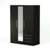 CSTORE JUPITER Armoire De Chambre Style Contemporain En Bois Aggloméré Noir destockage 19