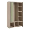 beauté BUT Kit Dressing Avec Rideau Beige L.105 Cm OPTIMAL 2 Imitation Chêne 17