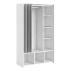 BUT Kit Dressing Avec Rideau Gris L.105 Cm OPTIMAL 2 Blanc marque pas cher 17