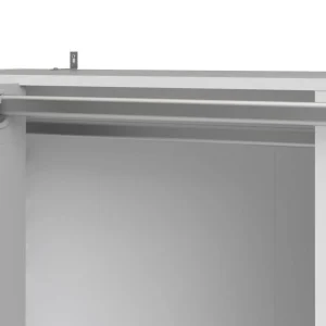 BUT Kit Dressing Avec Rideau Gris L.105 Cm OPTIMAL 2 Blanc marque pas cher 13