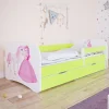 Prix très abordable MES Lit 70×140 Cm Vert + Matelas Tiroir Décor Princesse Et Cheval – HEROS 19