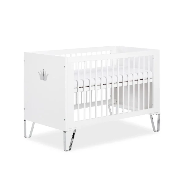 De super promotions disponibles Lit Bébé 60×120 LittleSky By Klups Blanka – Blanc 1