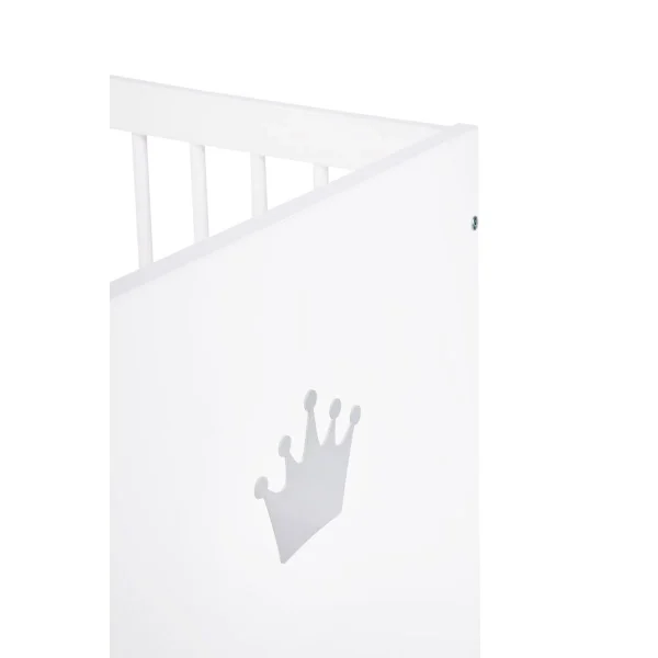 De super promotions disponibles Lit Bébé 60×120 LittleSky By Klups Blanka – Blanc 4