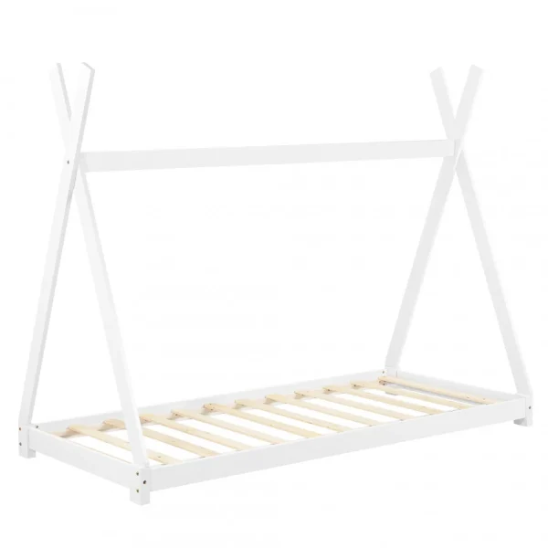Retour Gratuit Lit De Tipi Pour Enfant Onejda Blanc Mat 200 X 90 Cm [en.casa] 5