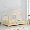 destockage En.casa Lit D’Enfant Forme Maison Avec Grille De Protection Treviolo 140 X 70 … 7