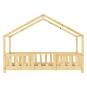 destockage En.casa Lit D’Enfant Forme Maison Avec Grille De Protection Treviolo 140 X 70 … 15