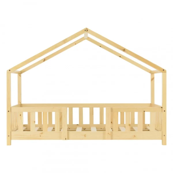 destockage En.casa Lit D’Enfant Forme Maison Avec Grille De Protection Treviolo 140 X 70 … 6