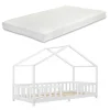 En.casa Lit D’enfant Treviolo Forme Maison Avec Matelas à Mousse à Froid 200… offre spéciale 8