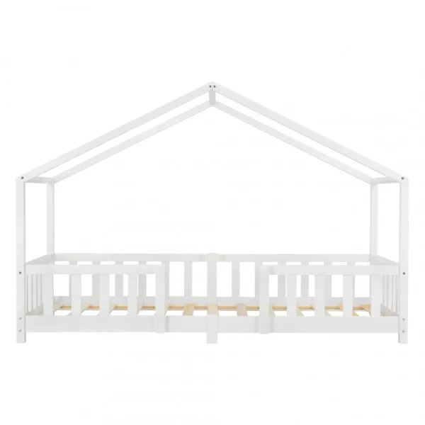En.casa Lit D’enfant Treviolo Forme Maison Avec Matelas à Mousse à Froid 200… offre spéciale 5